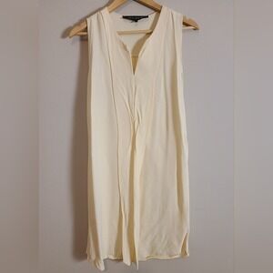 Ter et Bantine Cream‎ Sleeveless Tunic IT 44 Medium